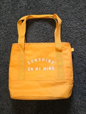 NWOT Victoria's Secret PINK Cooler Bag Sunflower Yellow